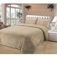 Набор текстиля для спальни Sofi De MarkO Церцея 240x260 Пок-Ц12-240х260 (светло-бежевый)