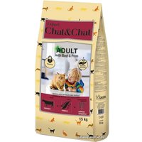Сухой корм для кошек Chat&Chat Expert Adult with Beef & Peas (Говядина с горошком) 15 кг