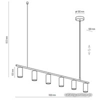 Подвесная люстра TK Lighting Logan White 4422