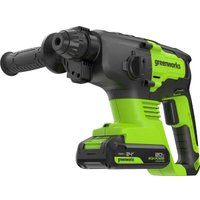 Перфоратор Greenworks GD24SDS2 3803007CUA (с 1-им АКБ)