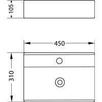 Умывальник Lauter 21887B + клапан 21190CH