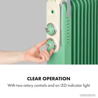 Масляный радиатор Klarstein Thermaxx Retroheat 2500W (зеленый)