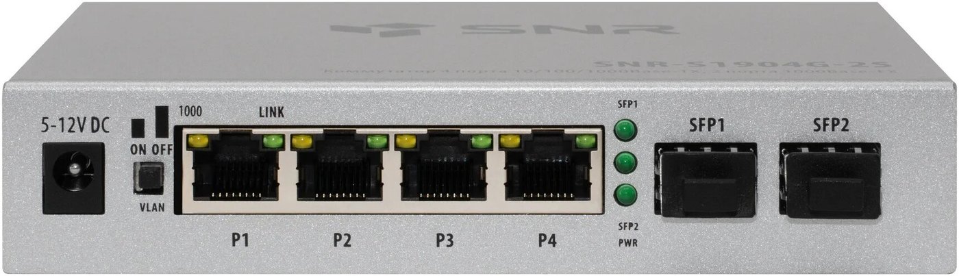 

Неуправляемый коммутатор SNR SNR-S1904G-2S