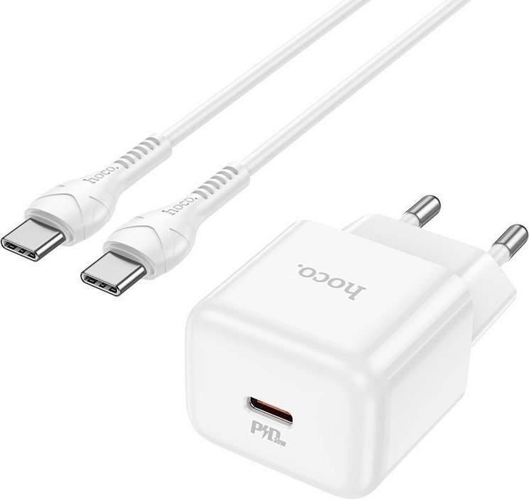 

Сетевое зарядное Hoco N32 USB Type-C (белый)