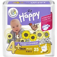 Подгузники Bella Happy Maxi Plus 9-20 кг (25 шт)