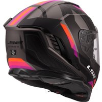 Мотошлем LS2 FF818 Storm III Sporty (L, серый/фиолетовый)