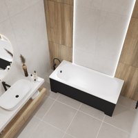 Ванна Lauter Sophia 160х70 21205160 (с каркасом, черным подголовником)