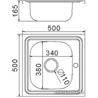 Кухонная мойка FRAP F65050