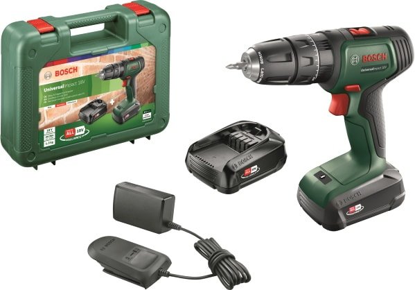 

Ударная дрель-шуруповерт Bosch UniversalImpact 18V 06039D4102 (с 2-мя АКБ, кейс)