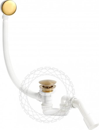 Сифон Filarete FL90 (золотой брашированный)