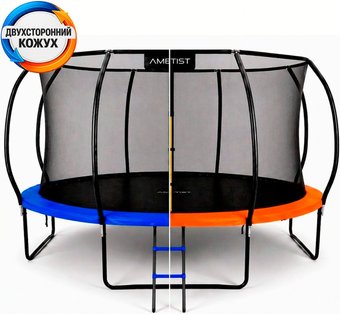 Батут AMETIST Pro Inside D435-14FT (синий/оранжевый)
