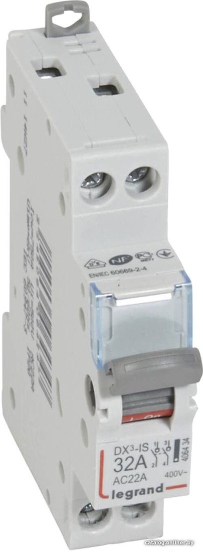 Выключатель нагрузки Legrand DX3 2П 32A 406434