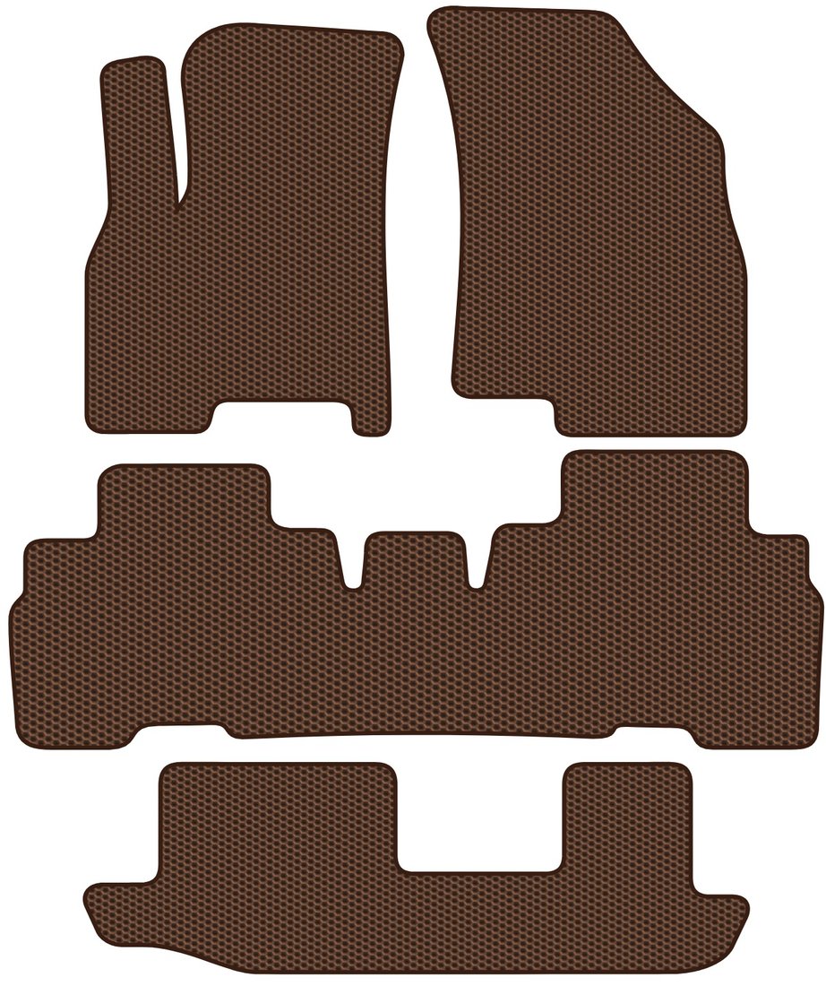 

Комплект ковриков для авто Alicosta Chery Tiggo 8 Pro Max I (suv 5 дв) 2023 - Н.В. +3 ряд (коричневый, сота)