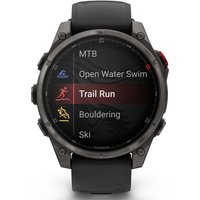 Умные часы Garmin Fenix 8 Pro 47мм (серый, черный силиконовый ремешок) в Бресте
