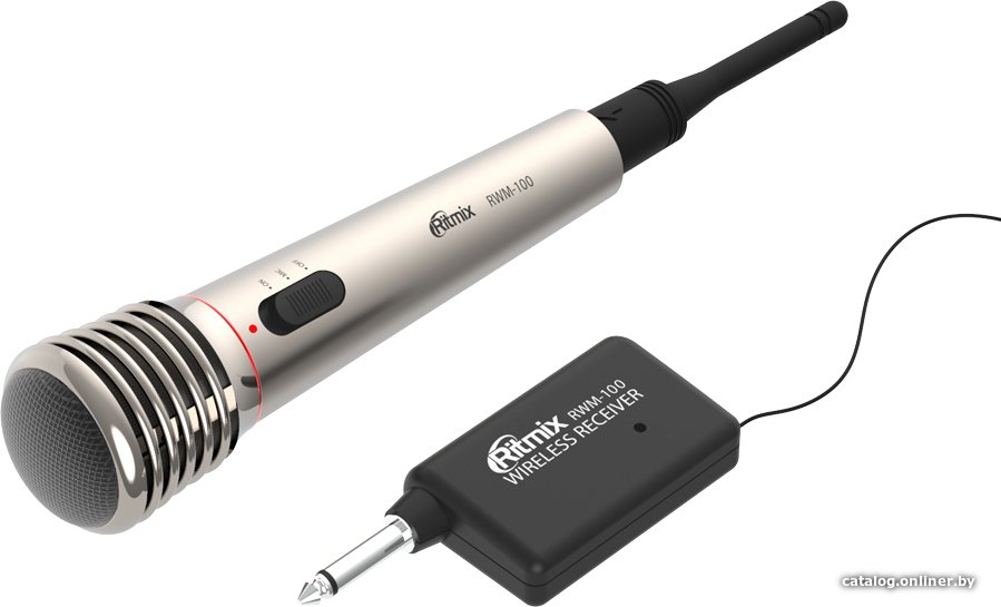 Радиосистема Ritmix RWM-100 (серебристый)