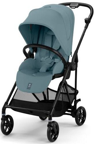 Коляска прогулочная «книга» Cybex Melio Carbon (stormy blue)