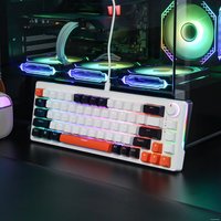 Клавиатура Cyberlynx ZA68 White Black Orange (TNT Yellow)