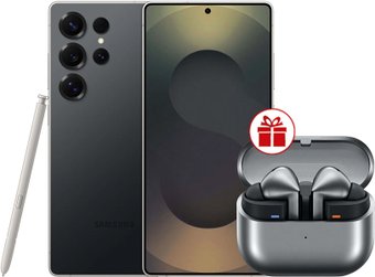 Samsung Galaxy S25 Ultra SM-S938B 12GB/256GB (черный титан) и наушники Samsung Galaxy Buds 3 Pro по акции