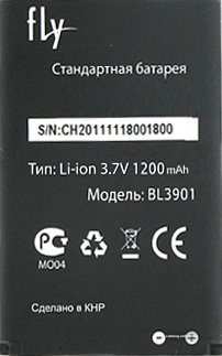 Аккумулятор для телефона Fly DS150 (BL3901)