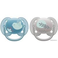 Пустышка Philips Avent Ultra Soft SCF091/15 (лист/птичка)
