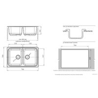 Кухонная мойка GranFest GF-S780K (графит)