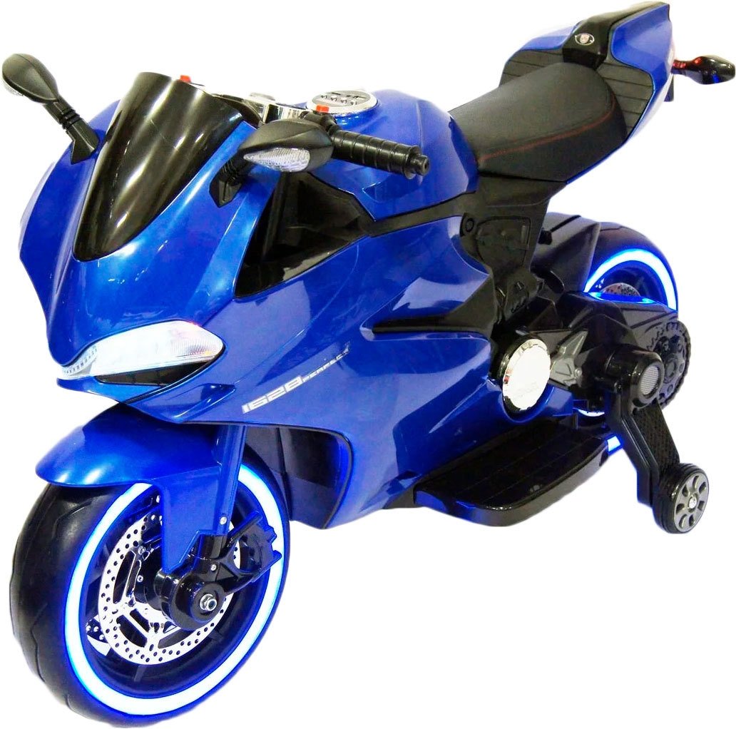 

Электромотоцикл RiverToys A001AA (синий)