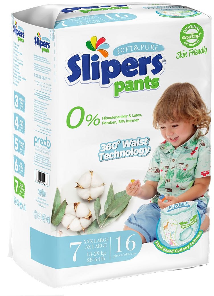 

Трусики-подгузники Slipers 3Х-большой ЕP-207 Pants3X (16 шт)