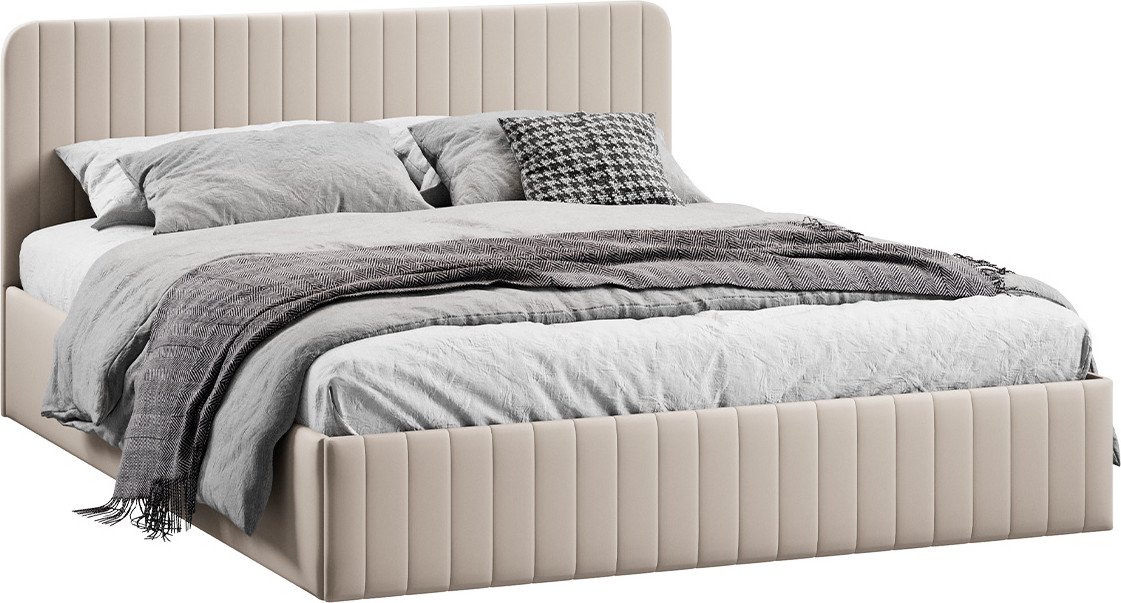 

Кровать Трия Шелли с ПМ 180x200 Тип 1 (велюр Confetti Cream)