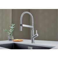 Смеситель Blanco Solenta-S Senso рычаг справа (хром)