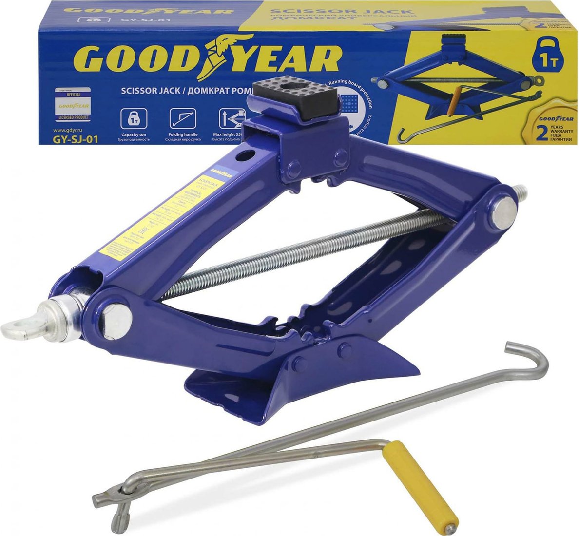

Ромбовый домкрат Goodyear GY000910 1т