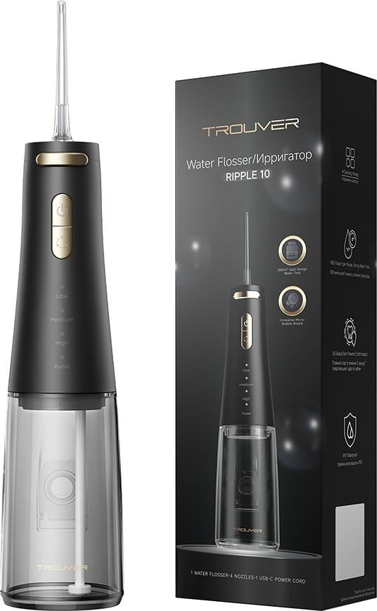 Ирригатор  Trouver Ripple 10 water flosser Black AWF14A