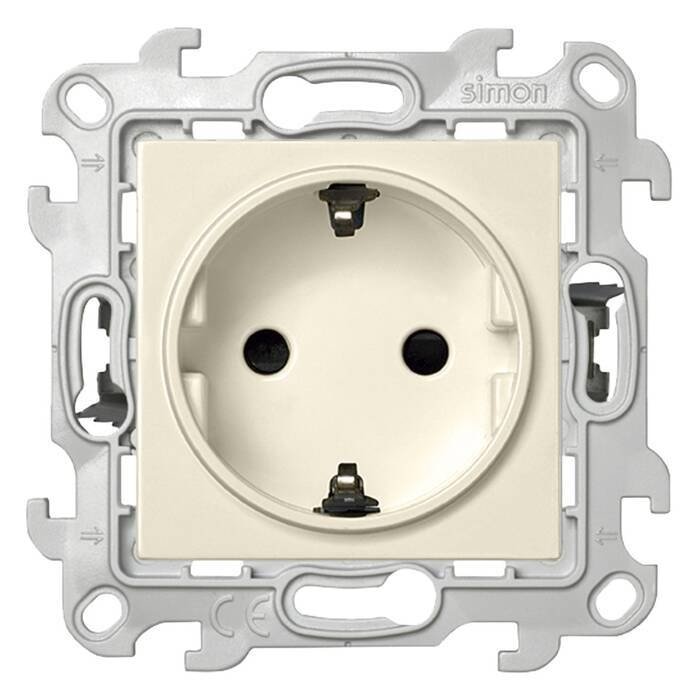 

Розетка Simon 2420432-031 (слоновая кость)