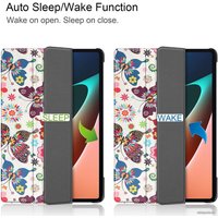 Чехол для планшета JFK Smart Case для Xiaomi Pad 5 (бабочки)