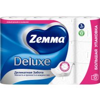 Туалетная бумага Zemma Deluxe Деликатная Забота 3 слоя (12 рулона)