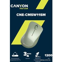 Мышь Canyon MW-11 (зеленый)