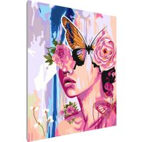 Картина по номерам PaintLine Девушка-бабочка PL-00159