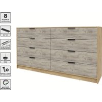 Комод Интерлиния Концепт КТ-К197 (дуб серый/дуб золотой)