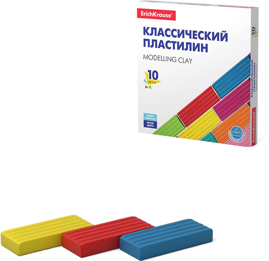 

Пластилин Erich Krause Basic 50640 (10 цветов)