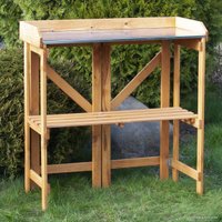 Подставка Диприз Столик складной с цинком Д.7456.2 (сосна)