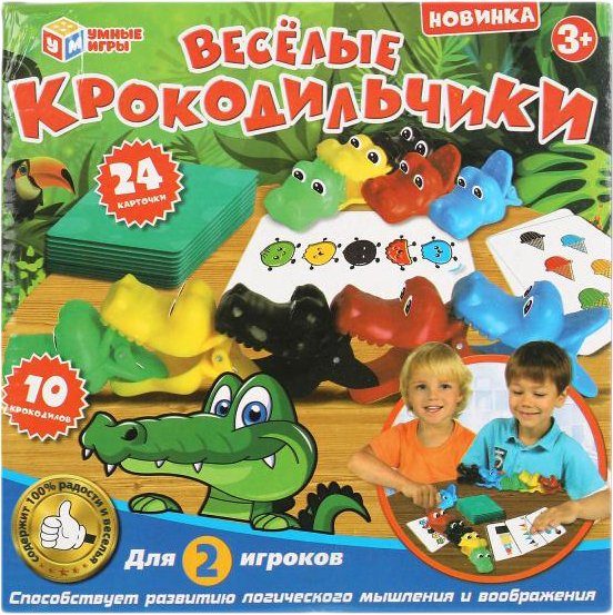 

Настольная игра Умные игры Веселые крокодильчики 2002K346-R