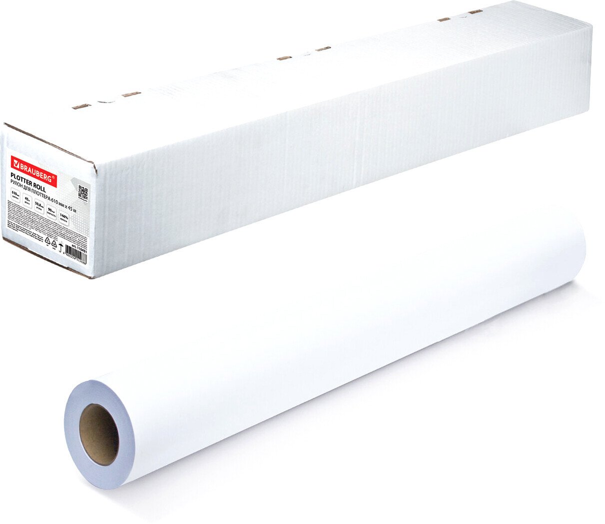 

Инженерная бумага BRAUBERG 610 мм x 45 м 90 г/м2 110451