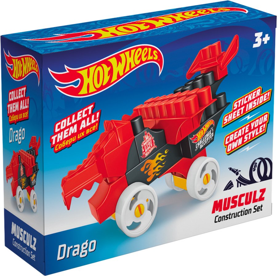 

Конструктор Bauer Hot wheels musculz 713 Drago