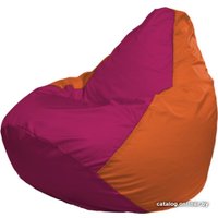 Кресло-мешок Flagman Груша Макси Г2.1-388 (оранжевый/фуксия)