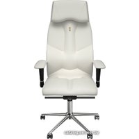 Офисное кресло Kulik System Business (с подголовником, белый)