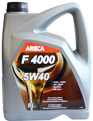 

Моторное масло Areca F4000 5W-40 5л [11402]