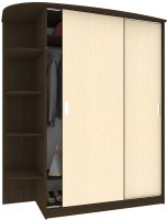 Кортекс-мебель Лагуна ШК05-00 левая консоль (венге/венге светлый)