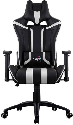 Игровое (геймерское) кресло AeroCool AC120 AIR (черный/белый)