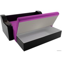 Диван Лига диванов Сенатор 100716 100 см (фиолетовый/черный)