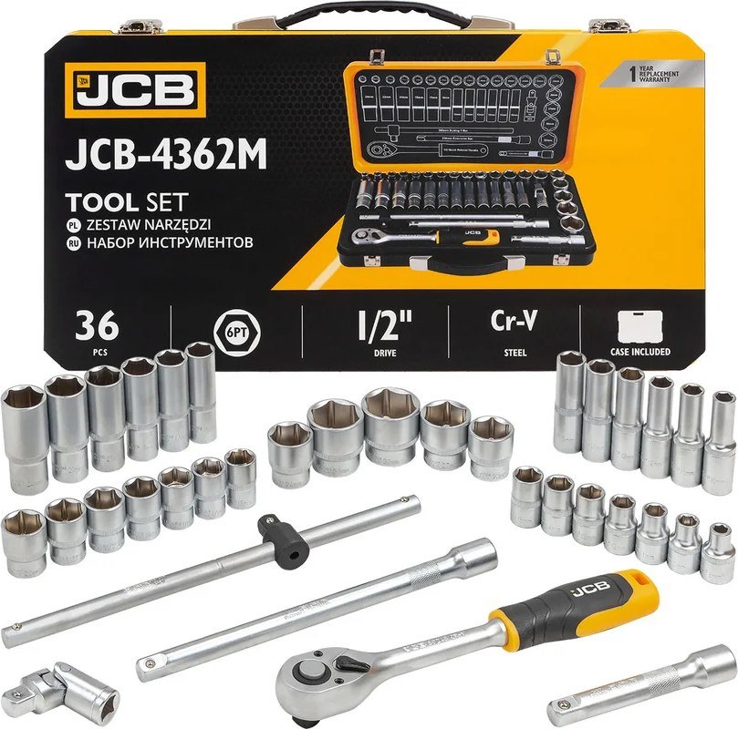 

Универсальный набор инструментов JCB 4362M (60498)