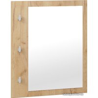 Вешалка для одежды Трия Ханна с зеркалом (дуб крафт золотой)